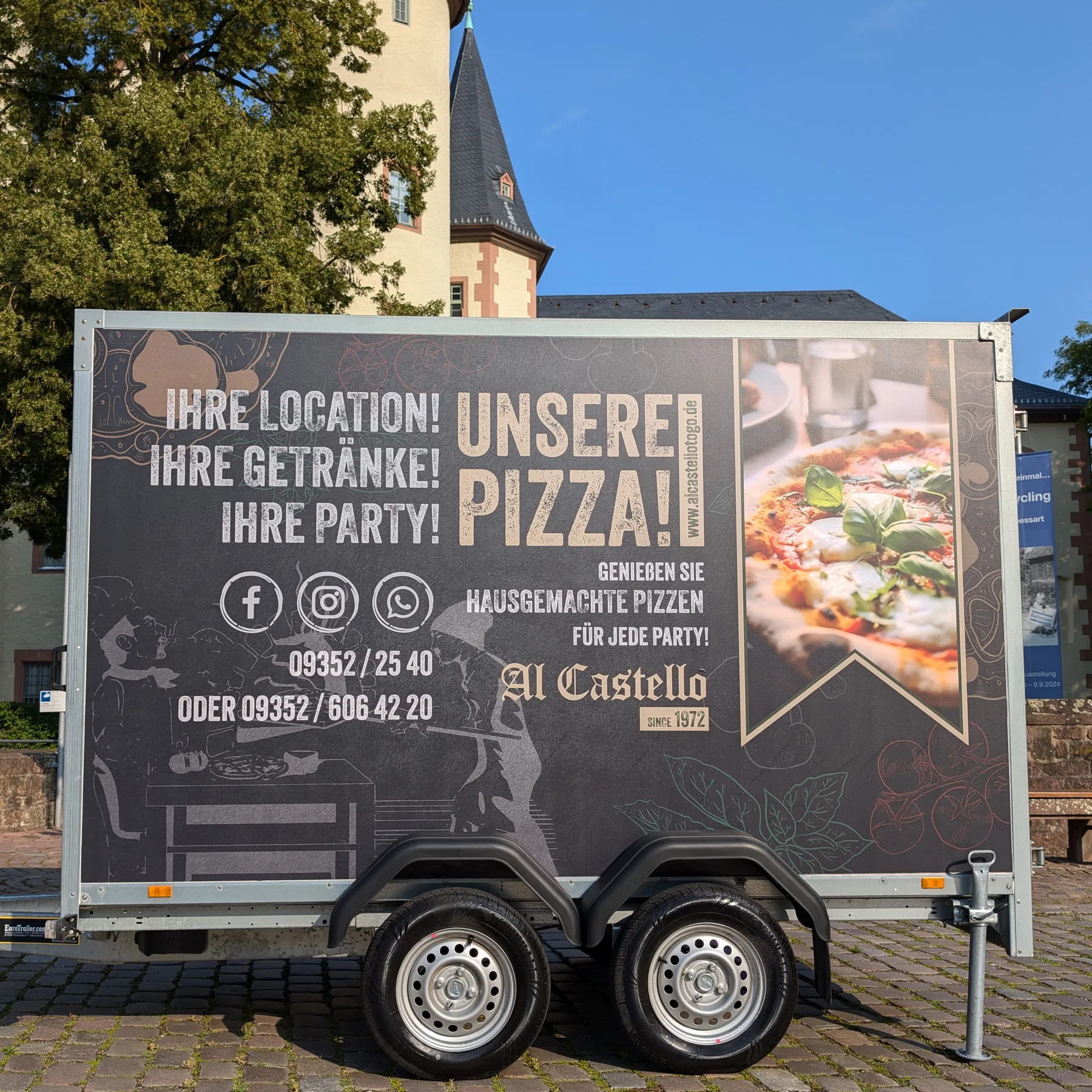 Al Castello Pizzawagen – Seitenansicht